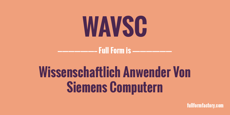wavsc-full-form