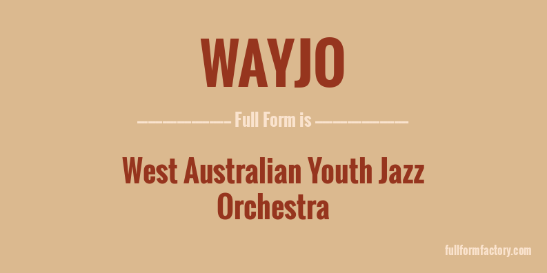wayjo-full-form