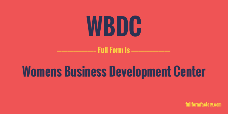 wbdc-full-form