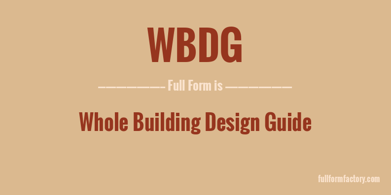 wbdg-full-form