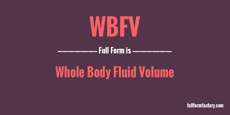 wbfv-full-form