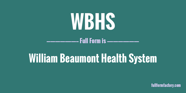 wbhs-full-form