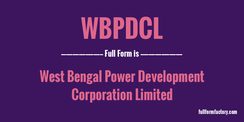 wbpdcl-full-form