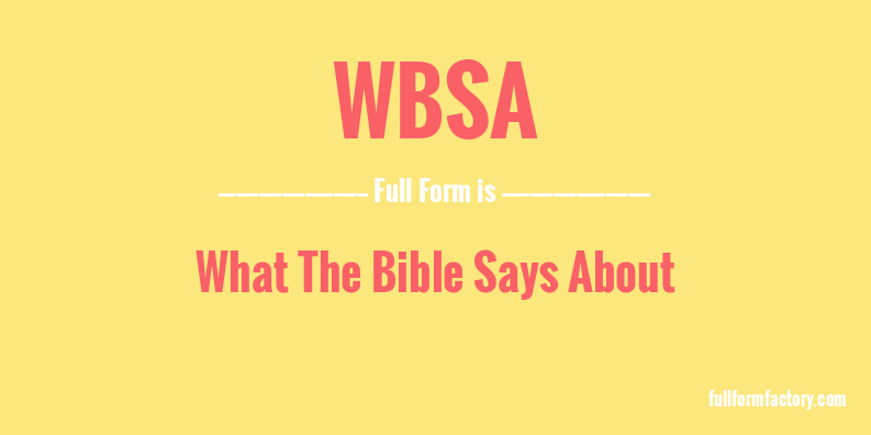 wbsa-full-form
