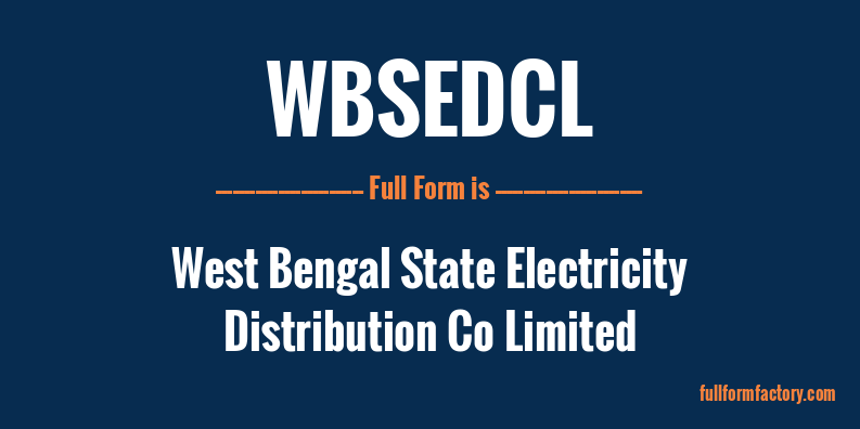 wbsedcl-full-form