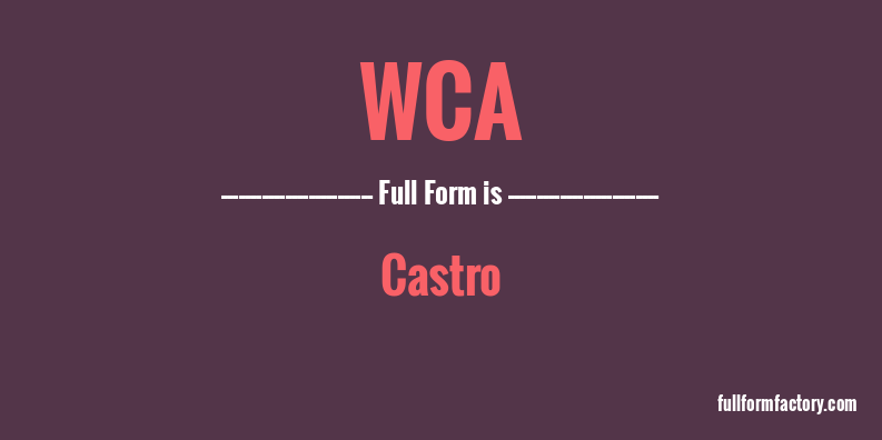 wca-full-form
