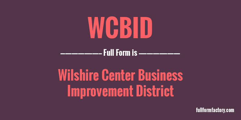 wcbid-full-form