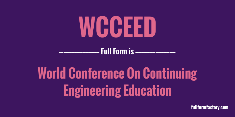 wcceed-full-form
