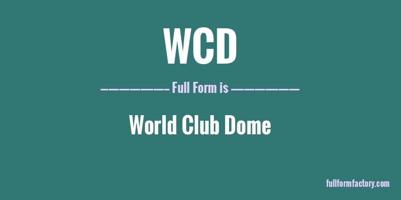 wcd-full-form