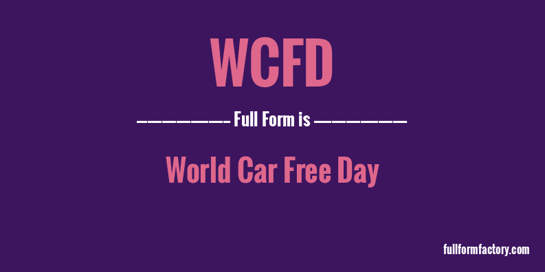 wcfd-full-form