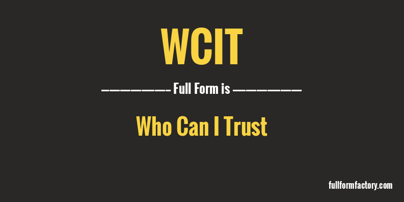 wcit-full-form
