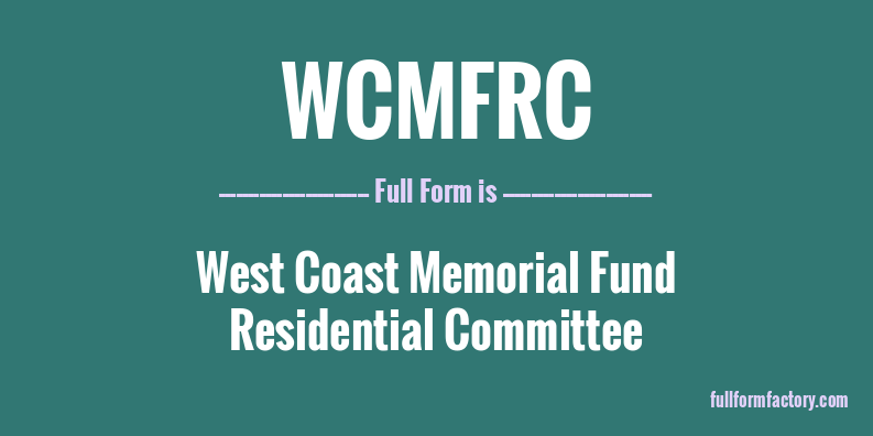 wcmfrc-full-form