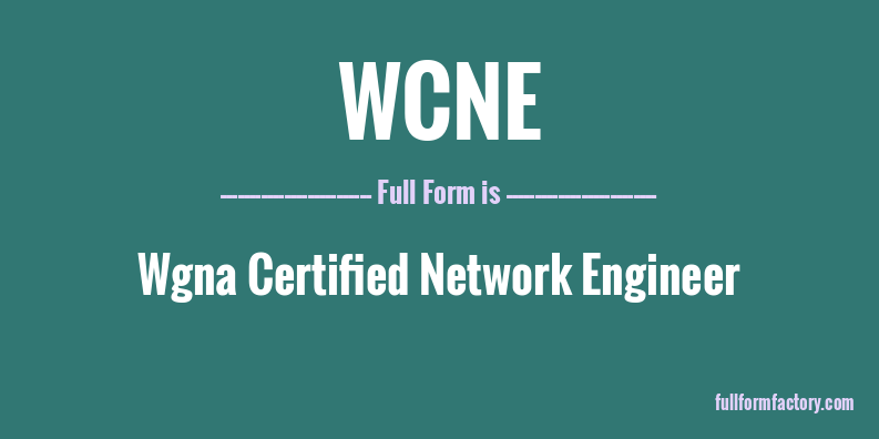 wcne-full-form