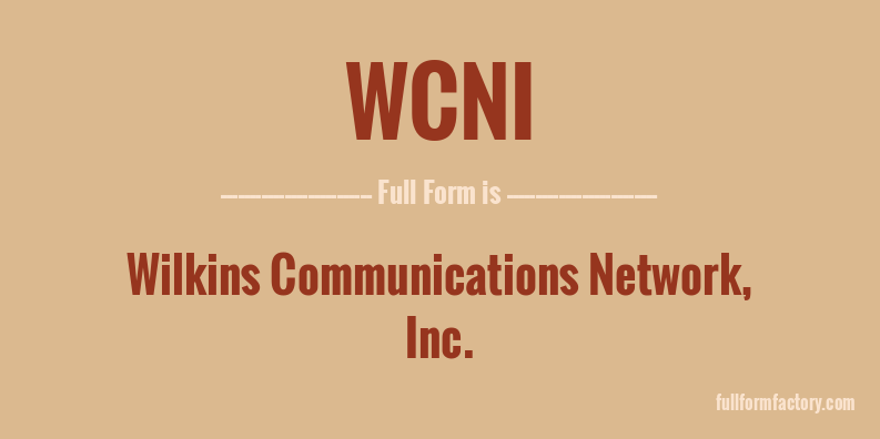 wcni-full-form