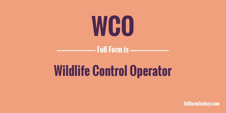 wco-full-form