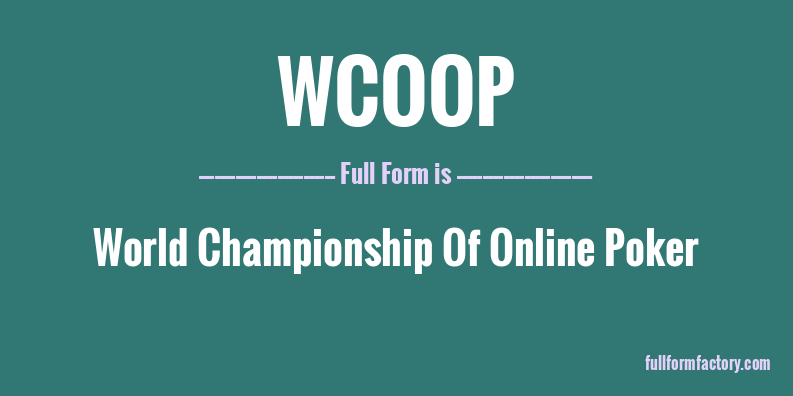 wcoop-full-form