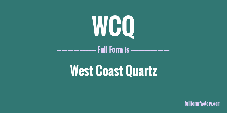 wcq-full-form