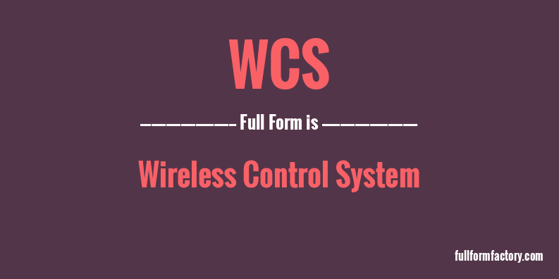 wcs-full-form