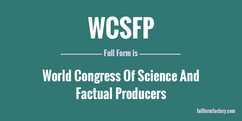 wcsfp-full-form