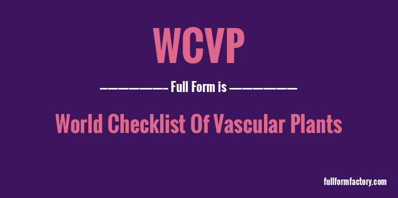 wcvp-full-form