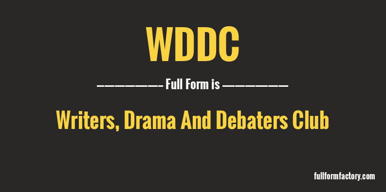wddc-full-form