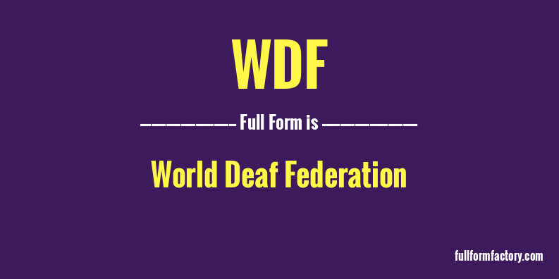 wdf-full-form