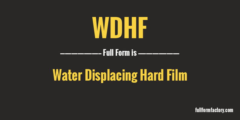 wdhf-full-form