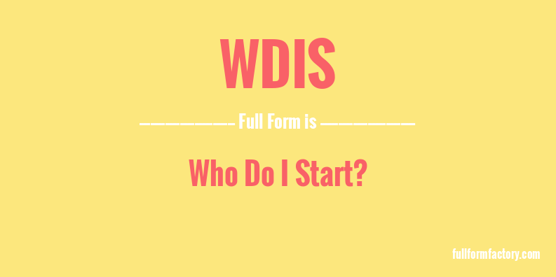 wdis-full-form