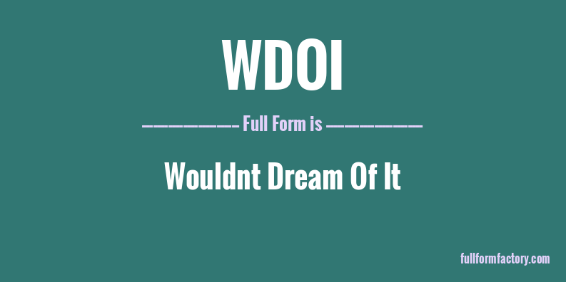 wdoi-full-form