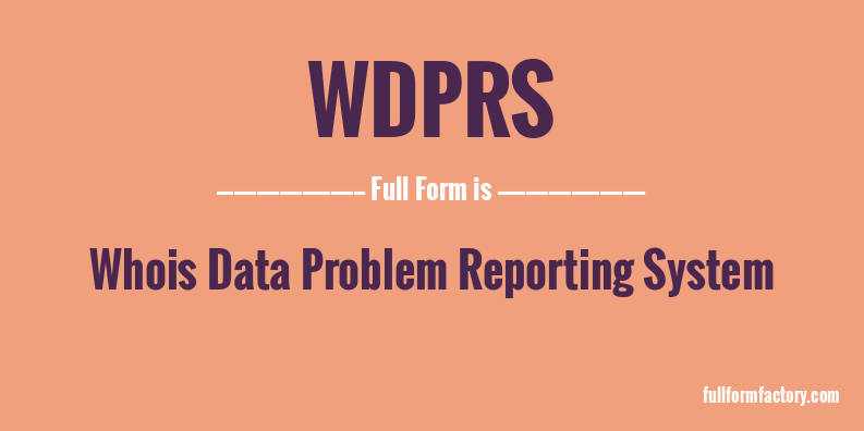 wdprs-full-form