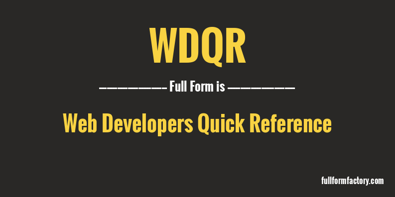 wdqr-full-form