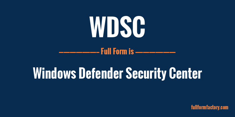 wdsc-full-form