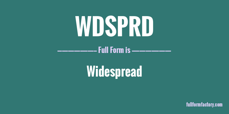 wdsprd-full-form