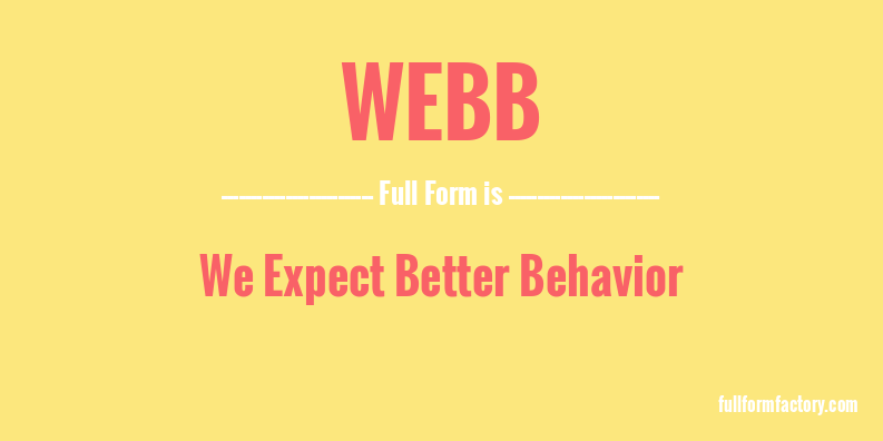 webb-full-form