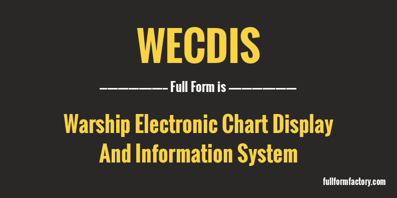 wecdis-full-form