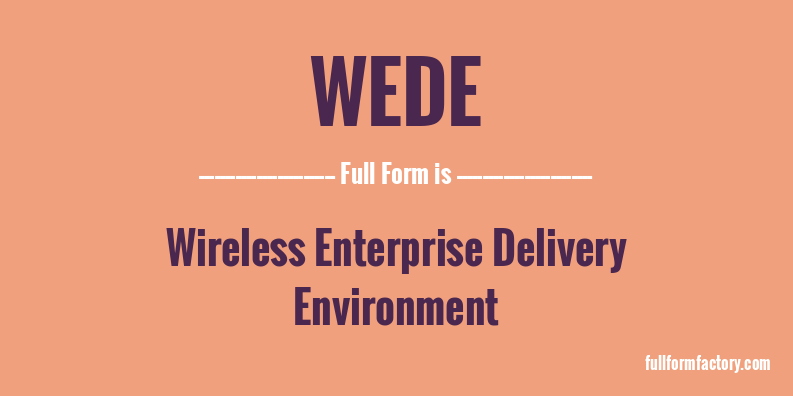 wede-full-form