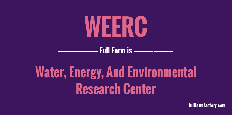 weerc-full-form