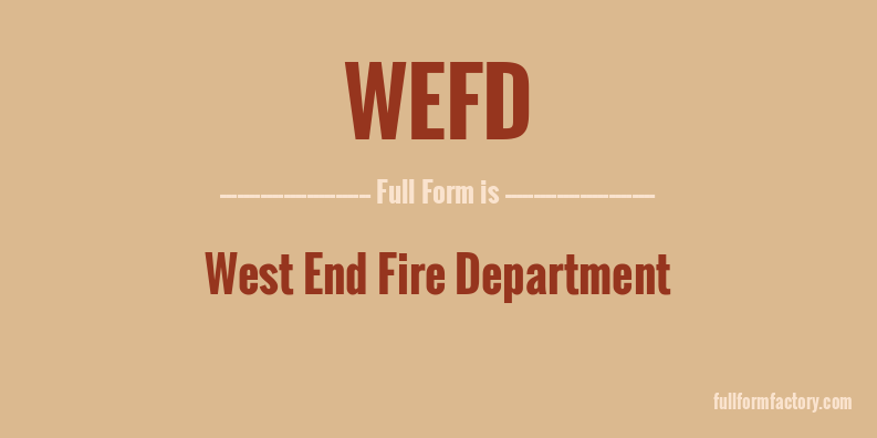 wefd-full-form