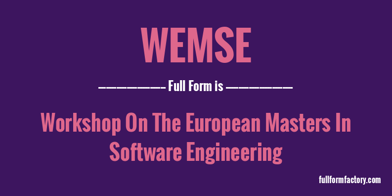 wemse-full-form