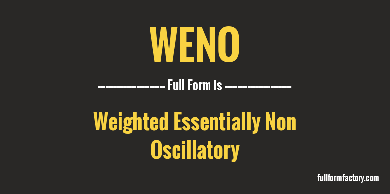 weno-full-form