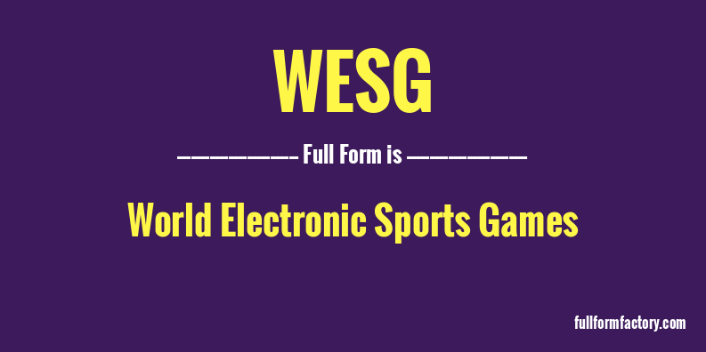 wesg-full-form