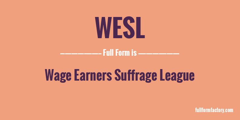 wesl-full-form