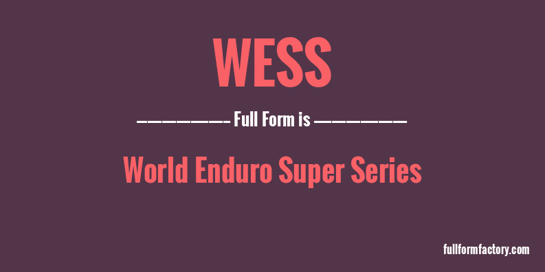 wess-full-form