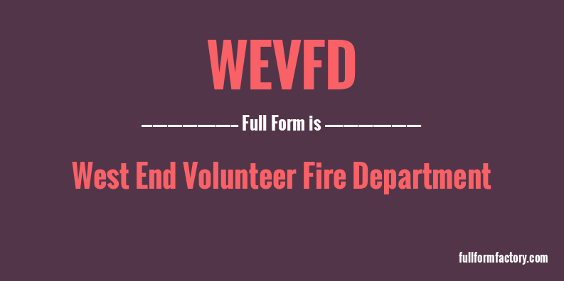 wevfd-full-form