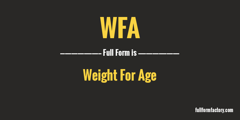 wfa-full-form