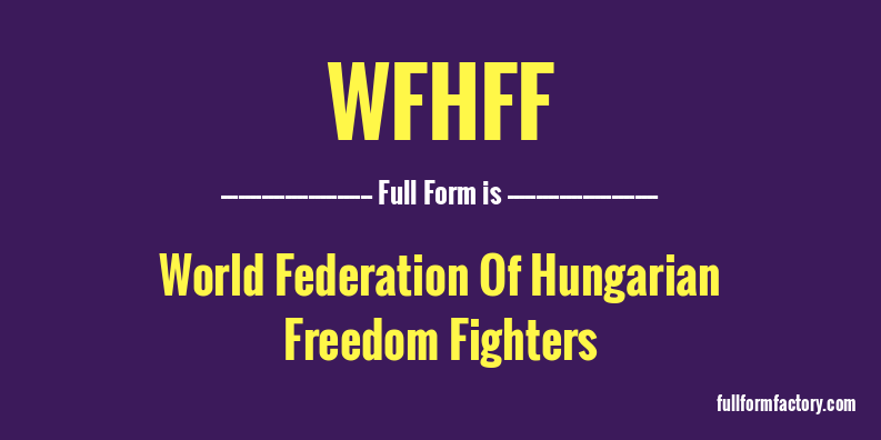 wfhff-full-form