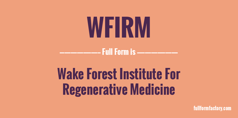 wfirm-full-form