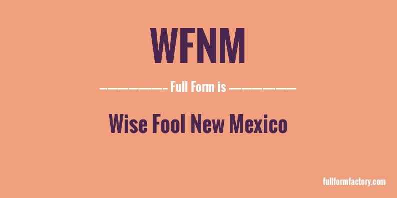 wfnm-full-form