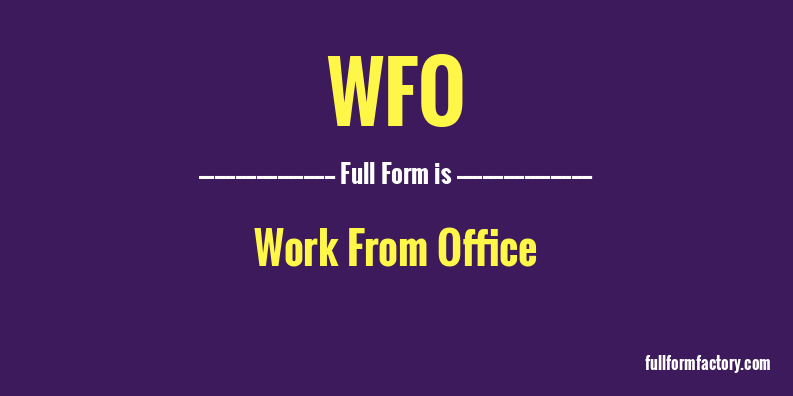 wfo-full-form