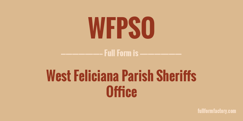 wfpso-full-form